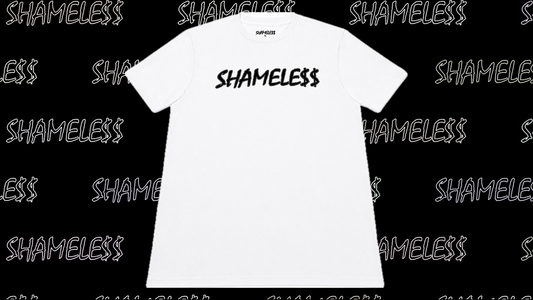 WHITE SHAMELE$$ T-SHIRT